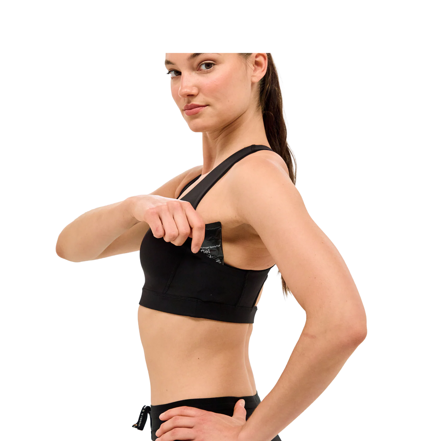 Stamina™ Scoop Neck Run Bra - Black