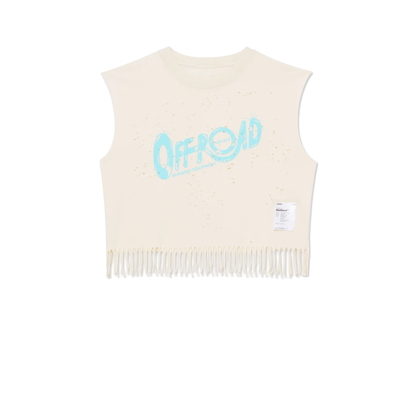 MothTech™ Cropped Fringed Muscle Tee