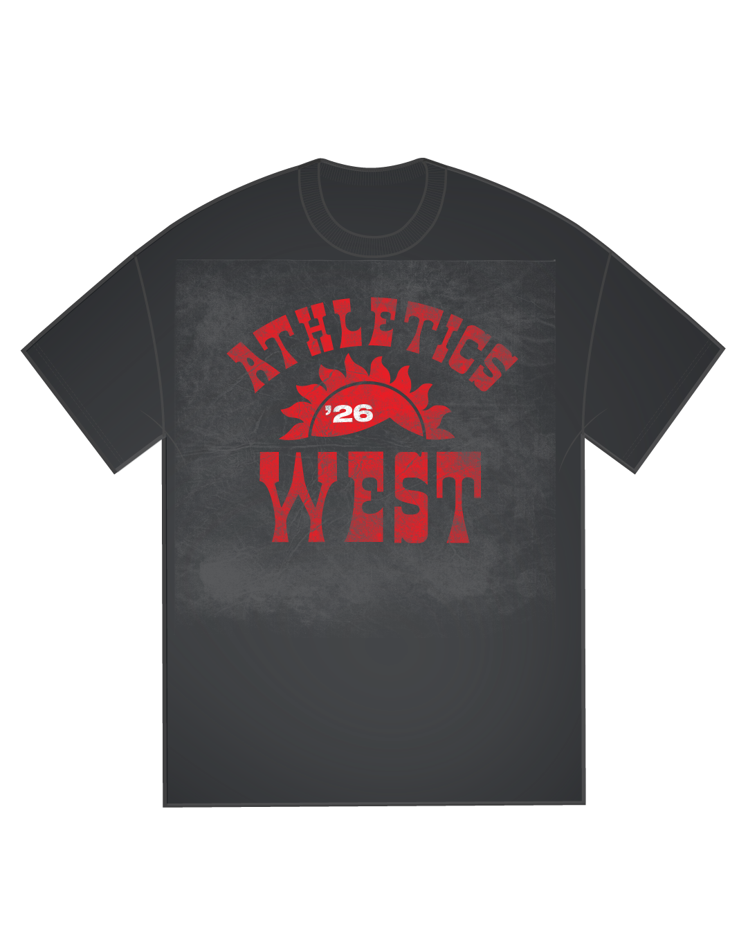 Athletics West Tee - Red