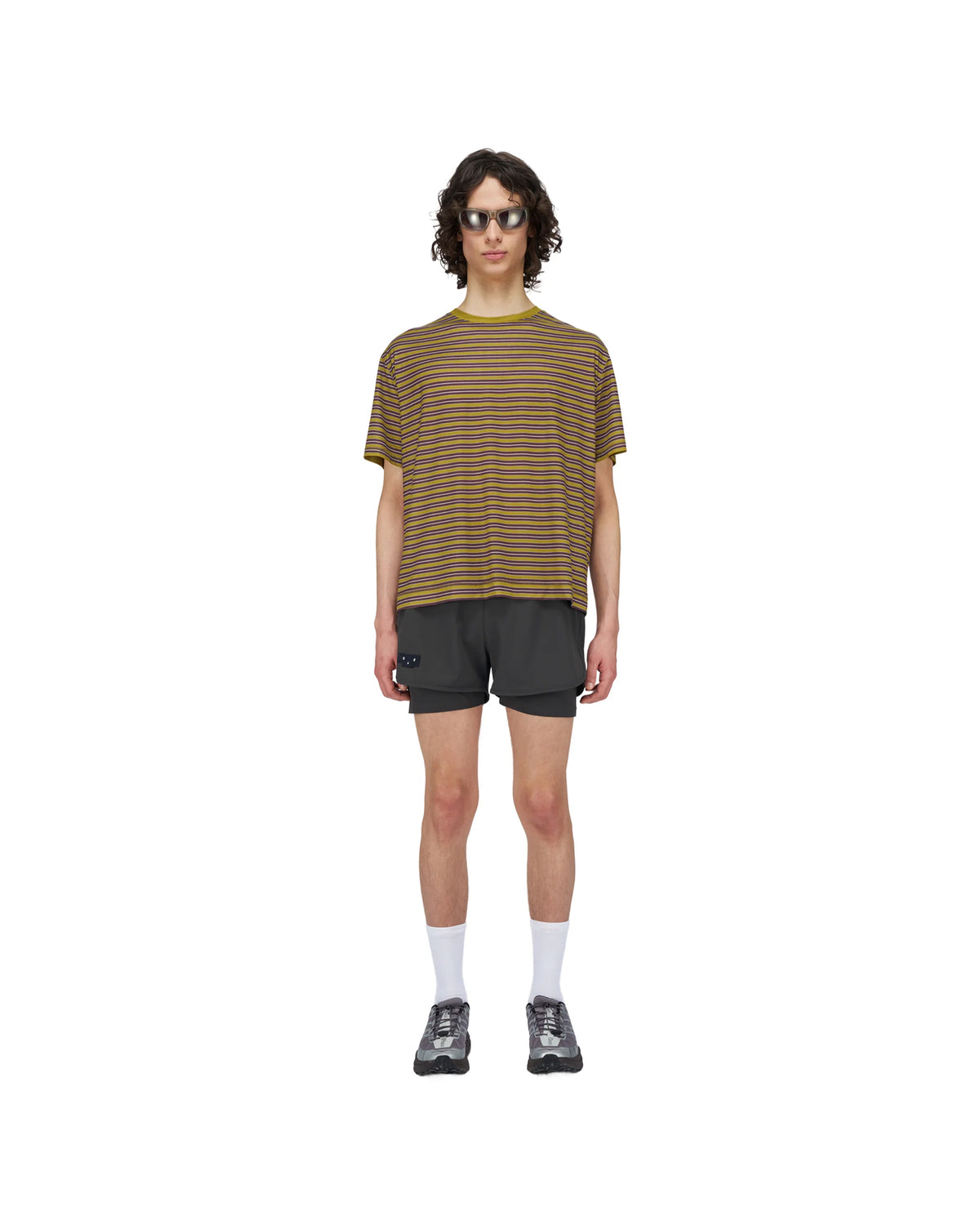 Unisex Striped Wavy Tee