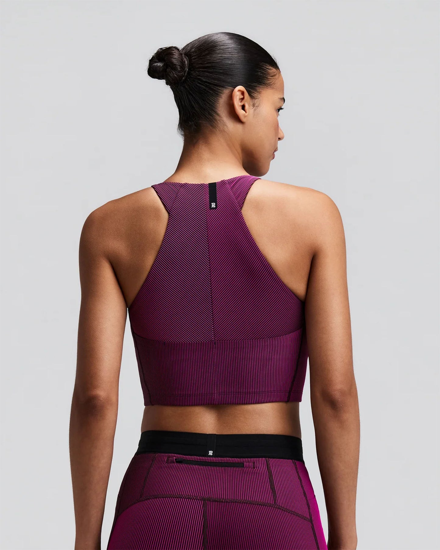 Women's Striped Cadence™ Zip Front Race Crop