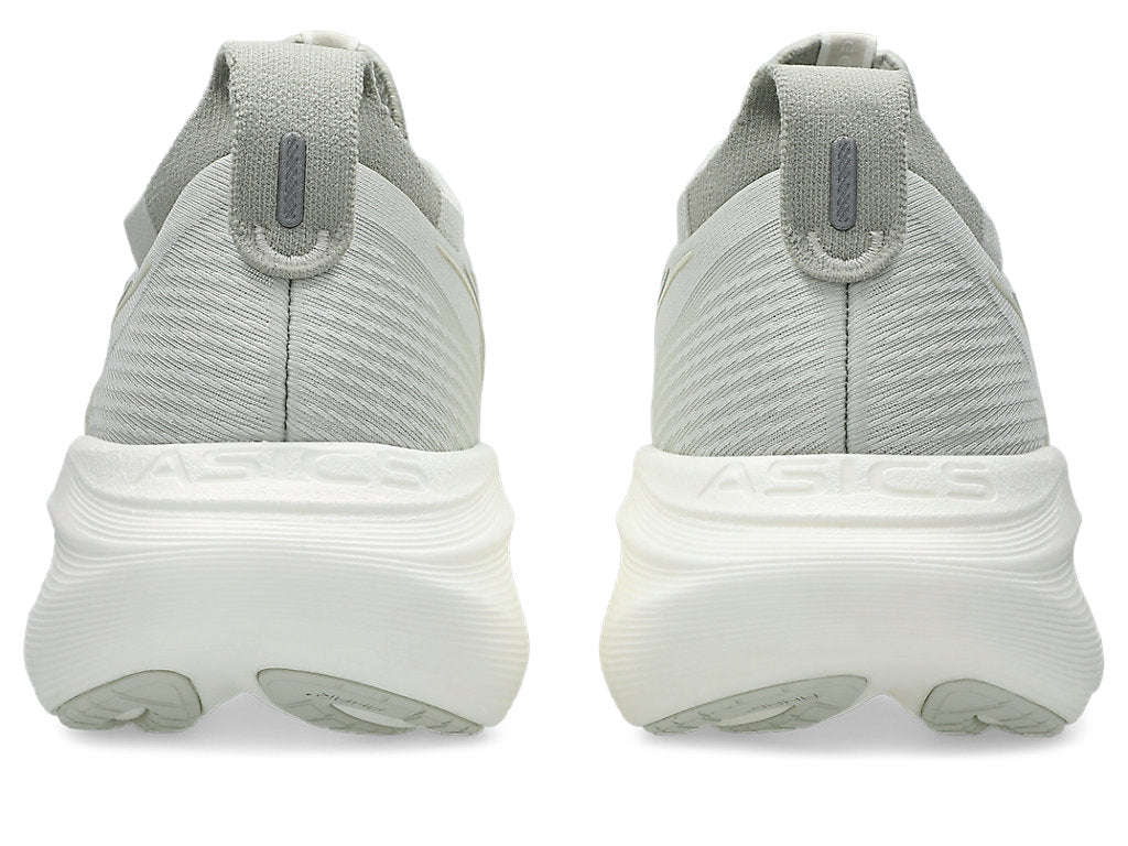 Women's Gel-Nimbus 27 Lake Grey White Sage back view