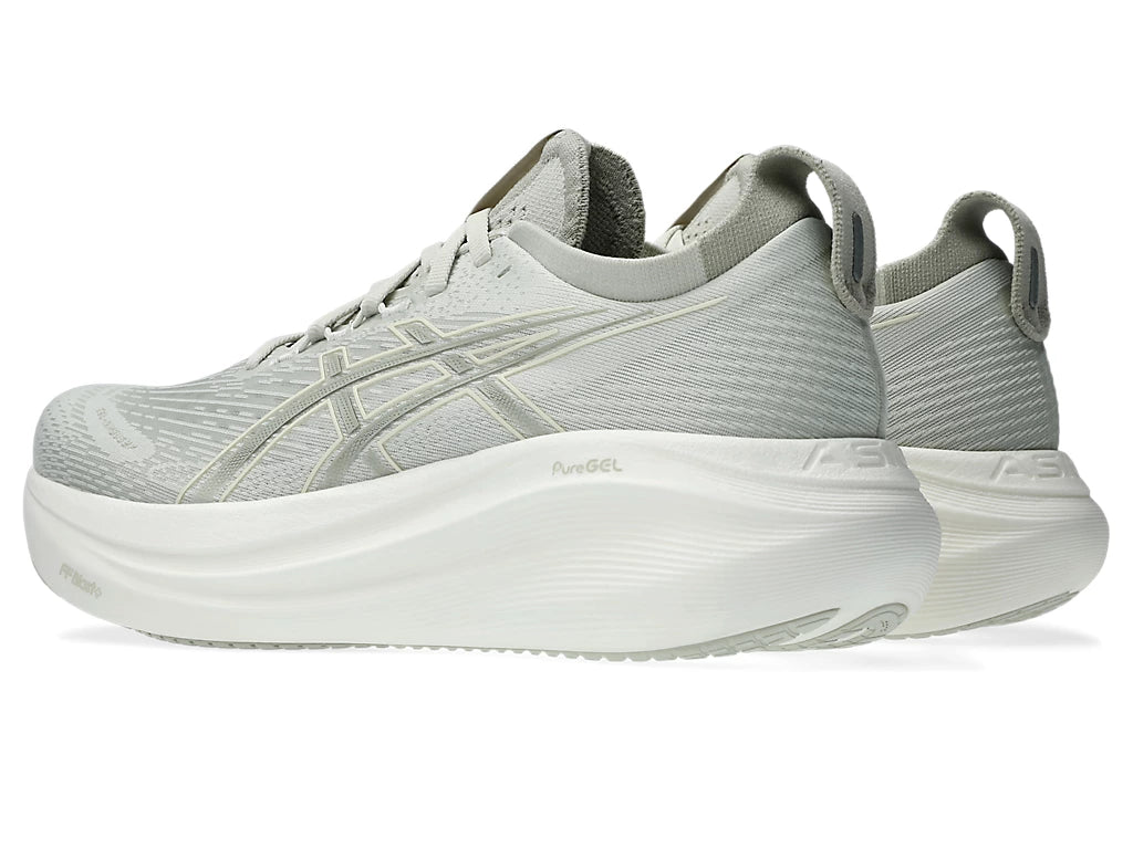 Women's Gel-Nimbus 27 Lake Grey White Sage Side view