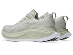 Asics superblast Lake Grey/White Sage back view