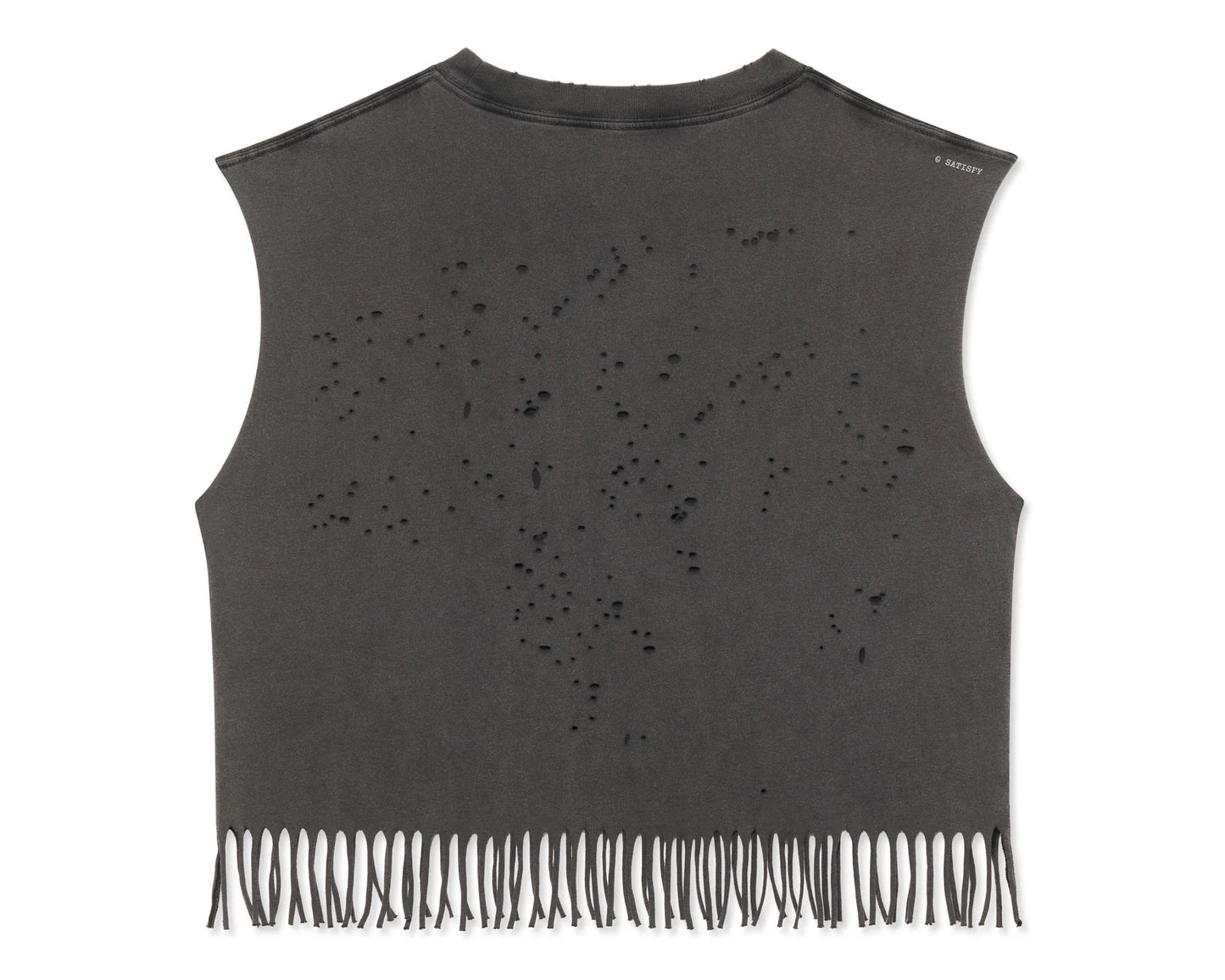MothTech™ Cropped Fringed Muscle Tee