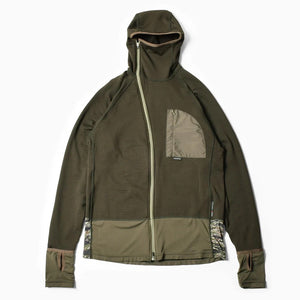 MMA_SAYAMA works POLARTEC Power Grid Hoodie (Olive)