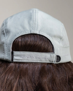 Hermanos Koumori x New Era Camper hat grey on model back detail view