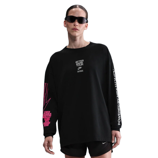 Nike After Dark Tour Women's Oversized Long-Sleeve Graphic T-Shirt