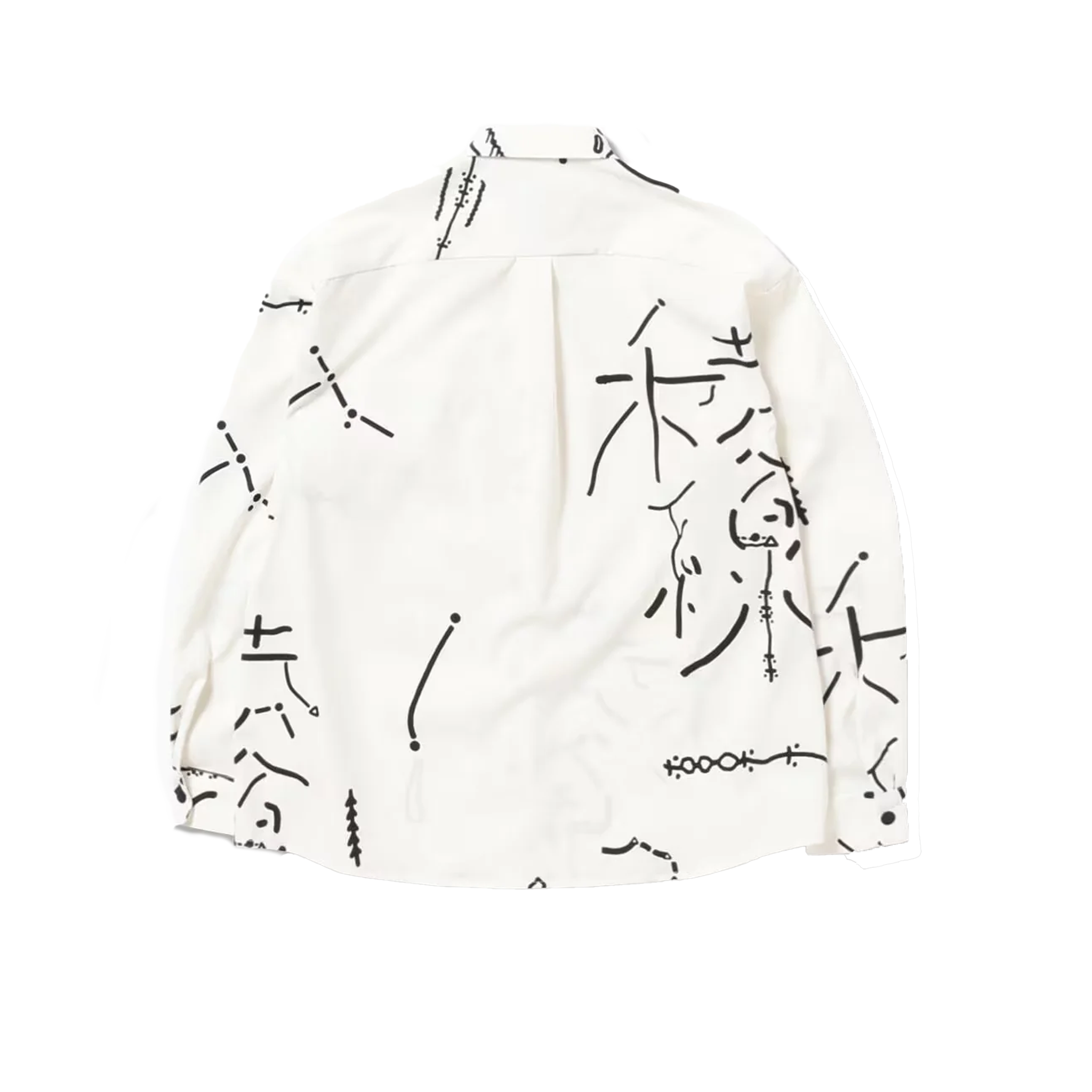 and wander Daijiro OHARA map key print shirt