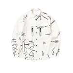 and wander Daijiro OHARA map key print shirt