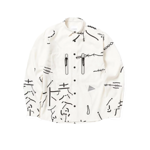 and wander Daijiro OHARA map key print shirt