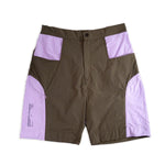 Bicolor Shorts: Brown / Lilac