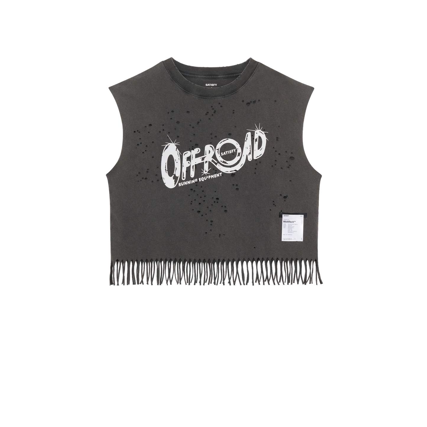 MothTech™ Cropped Fringed Muscle Tee