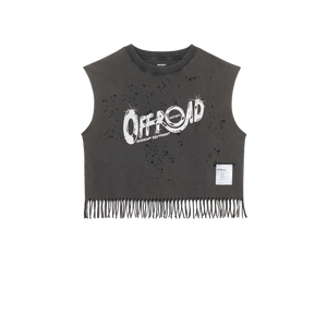 MothTech™ Cropped Fringed Muscle Tee