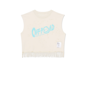 MothTech™ Cropped Fringed Muscle Tee