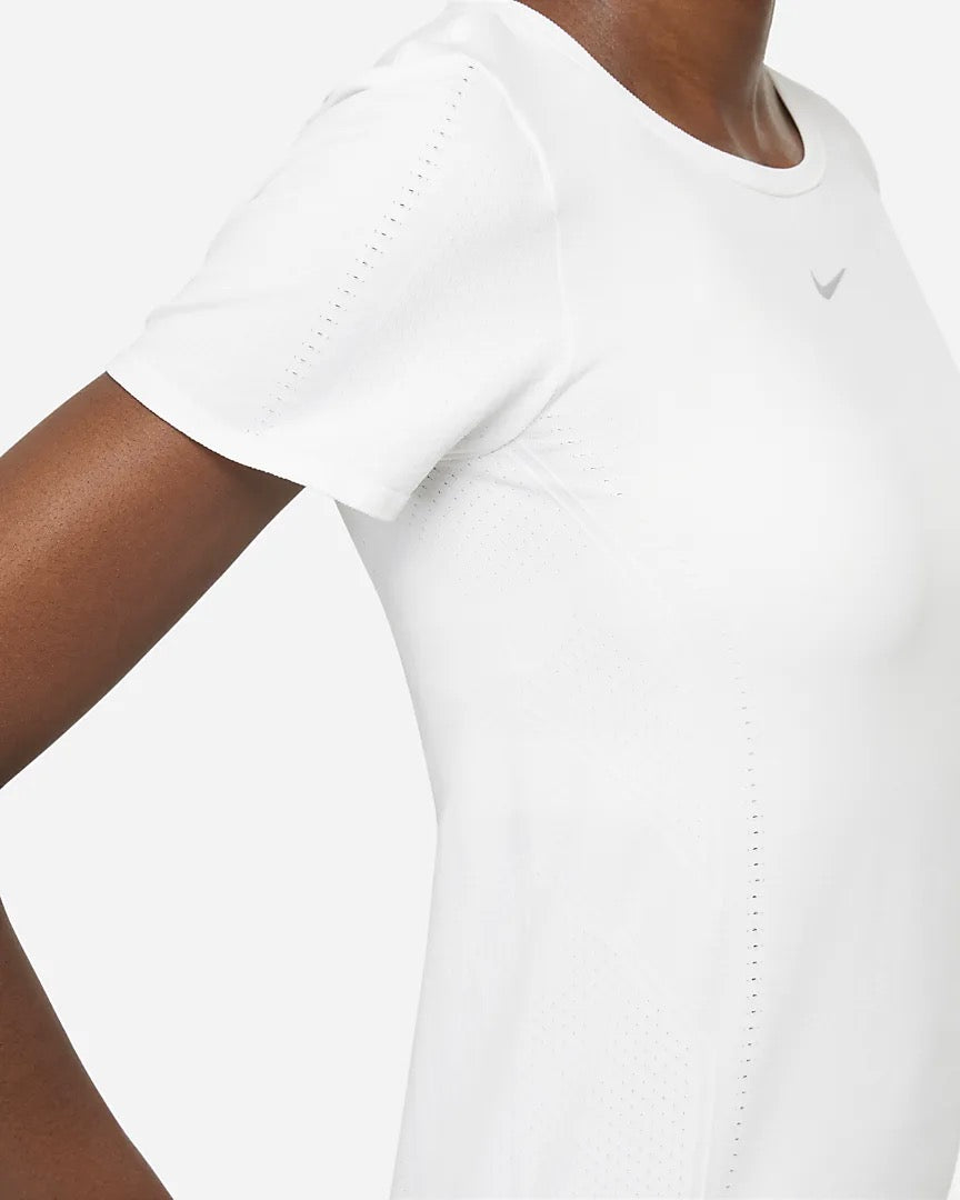 Nike Pro Dri Fit Short Sleeve T-Shirt White